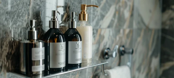 shampoo bottles